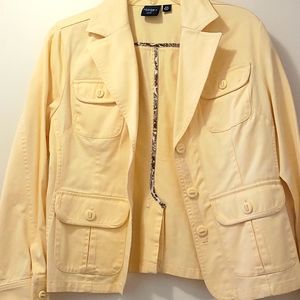 Sonoma Life & Style yellow, Petite blazer